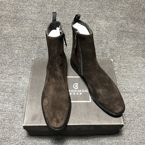 High-Top Zipper Boots