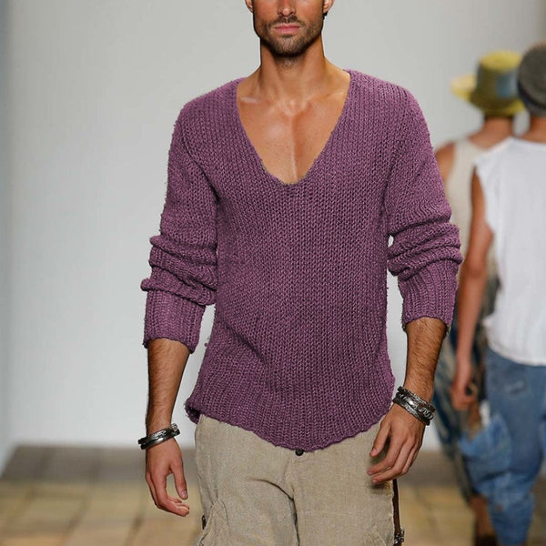 Autumn And Winter Men's Pullover Knitted Sweater